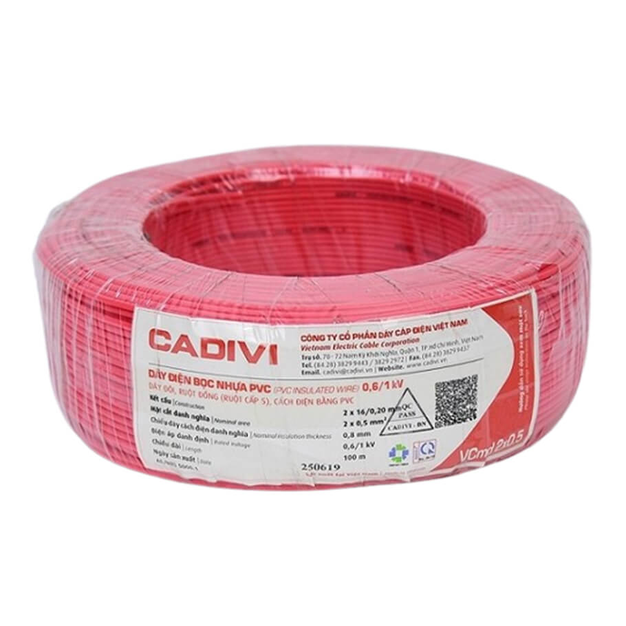 Dây điện CADIVI VCmd 2x0.5